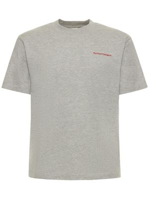Džerzej bavlnené tričko s potlačou Sundek sivá