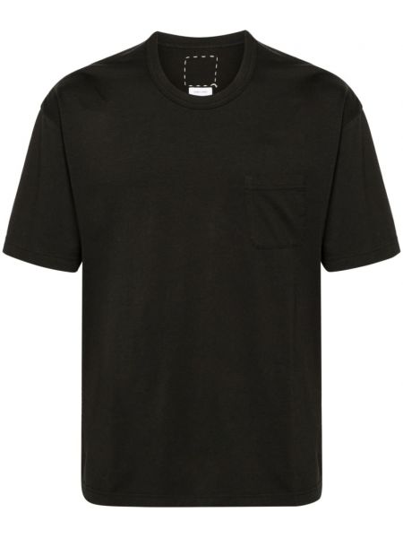 Bavlněné tričko s kulatým výstřihem Visvim černé