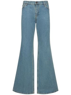 Jeans taille haute en coton large Magda Butrym bleu
