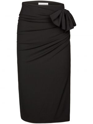 Puzdrová sukňa s mašľou Nina Ricci čierna