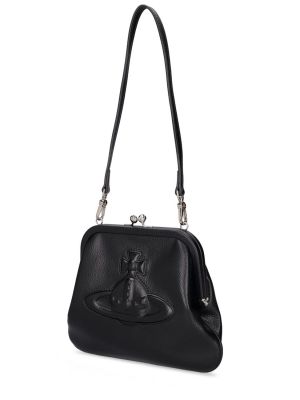 Usnjena pisemska torbica iz umetnega usnja Vivienne Westwood črna