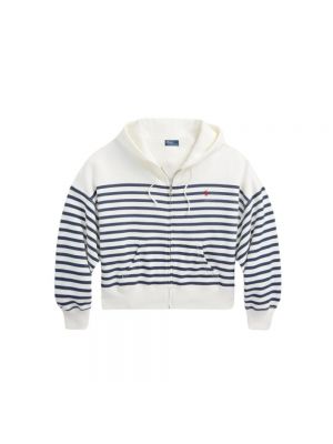 Sweter z kapturem Polo Ralph Lauren biały