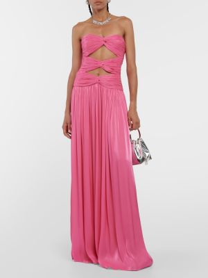 Μάξι φόρεμα Costarellos ροζ
