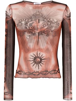 Košeľa s potlačou Jean Paul Gaultier