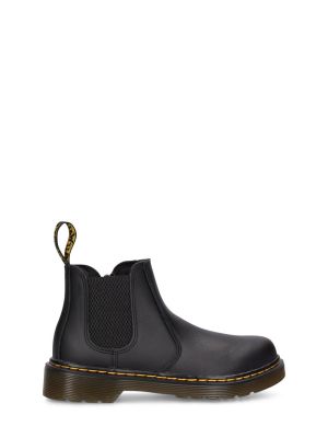 Læder støvletter for piger Dr.martens sort