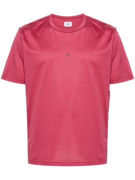 T-shirt en coton à imprimé C.p. Company rose