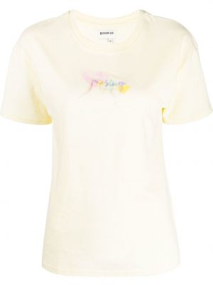 Bavlnené tričko s potlačou Musium Div. žltá