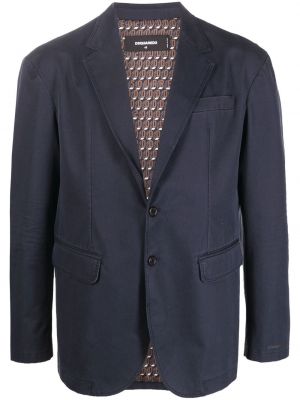 Bomull lang blazer Dsquared2 blå