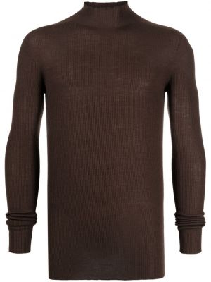 Прозрачен пуловер Rick Owens кафяво