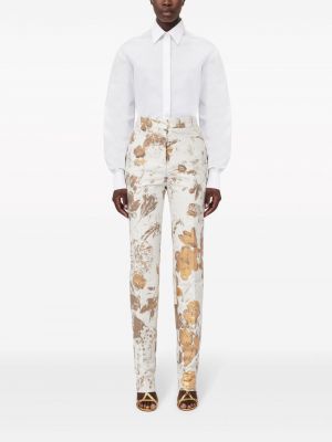 Květinové kalhoty s potiskem Alexander Mcqueen