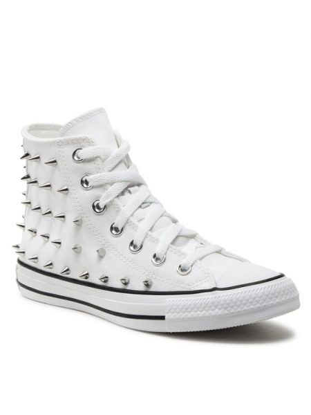 Csillag mintás szegecses tornacipő Converse fehér