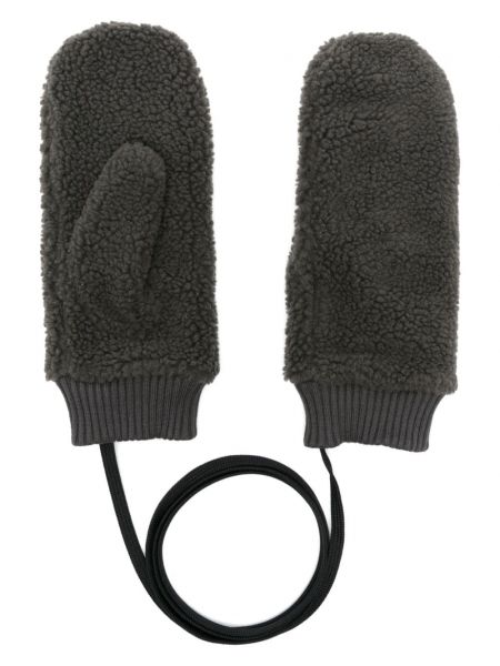 Fleecové rukavice Samsøe Samsøe šedé