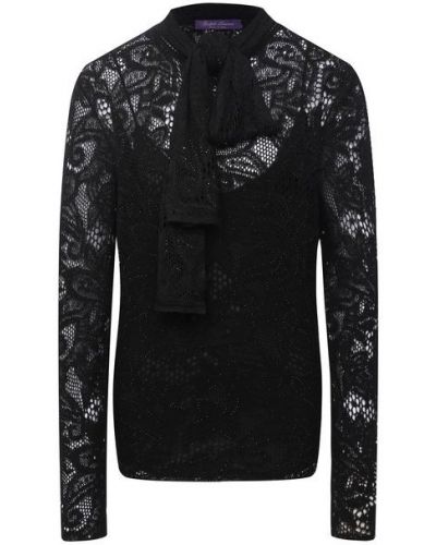 Пуловер из льна и кашемира Ralph Lauren - Черный