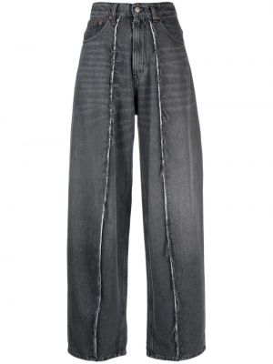 Bavlněné džíny relaxed fit Mm6 Maison Margiela šedé