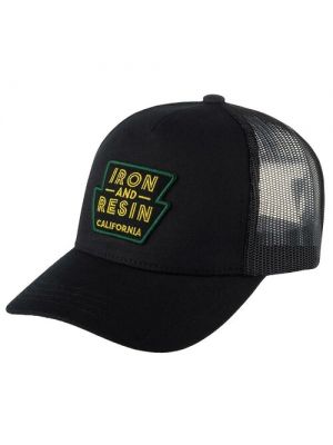 Черная хлопковая кепка Iron And Resin
