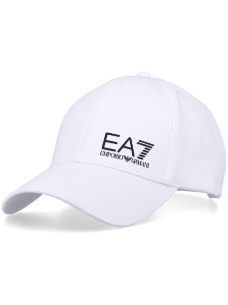 Trykt cap Ea7 Emporio Armani hvid