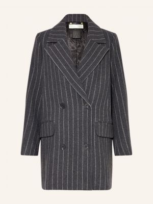 Oversized vlněný kabát Inwear šedý