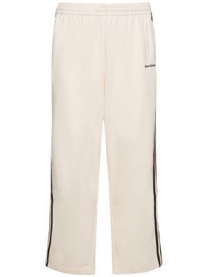 Pantalones de chándal de algodón Adidas Originals blanco