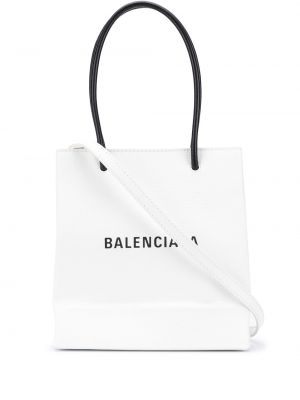 Shopper Balenciaga, bianco