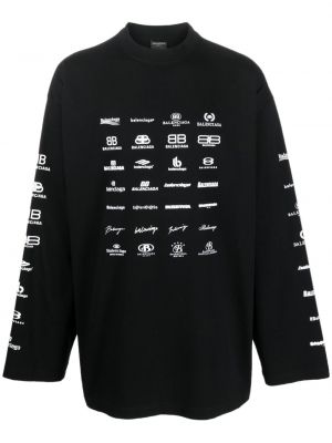 Raštuotas džemperis Balenciaga juoda