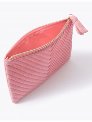 Prošívaná kosmetická taška Marks & Spencer růžová