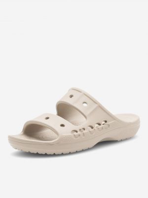 Pantofle Crocs béžové