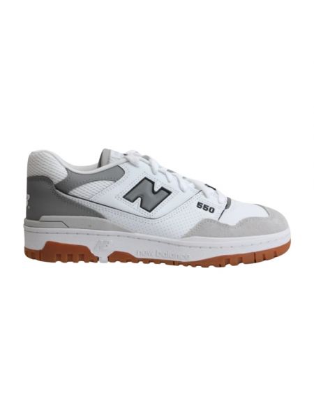 Sneakersy zamszowe New Balance 550 białe