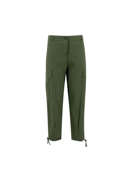 Proste spodnie Aspesi zielone