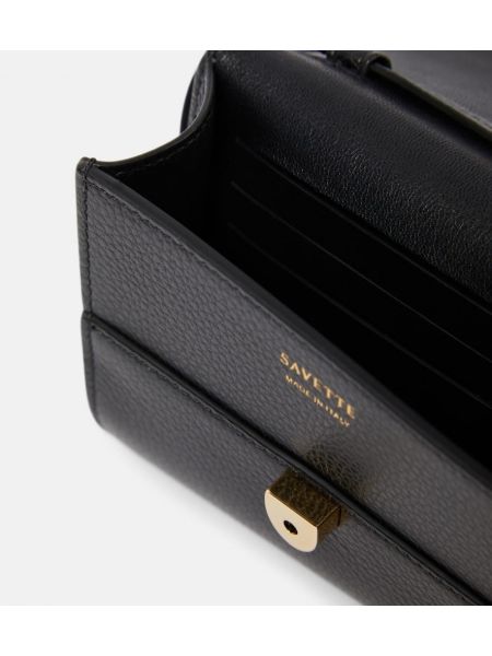 Kožená peňaženka Savette čierna