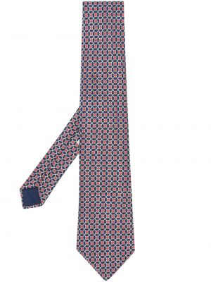 Cravată de mătase cu imagine cu imprimeu geometric Hermes