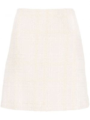 Mini suknja od tvida Giambattista Valli bijela