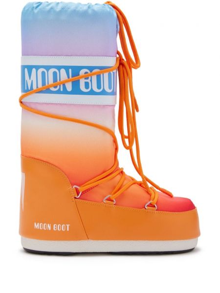 Høje flade støvler Moon Boot orange