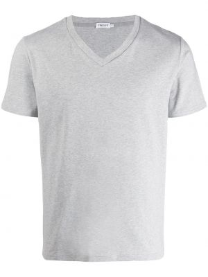 Camiseta con escote v manga corta Filippa K gris