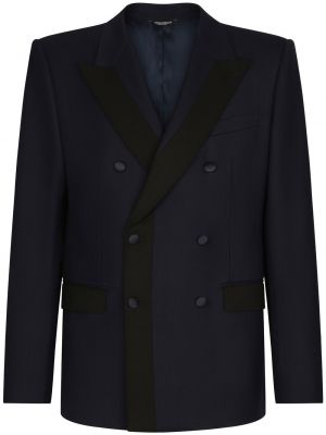 Woll blazer Dolce & Gabbana blau