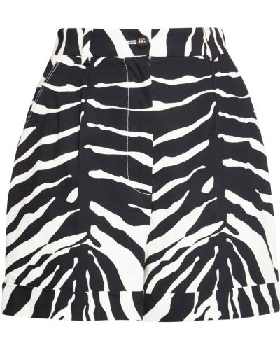 Šortky so vzorom zebry Dolce & Gabbana čierna