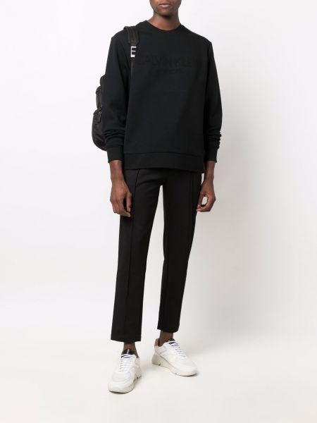 Sudadera con bordado Calvin Klein negro