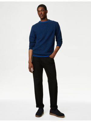 Vlněný svetr Marks & Spencer modrý