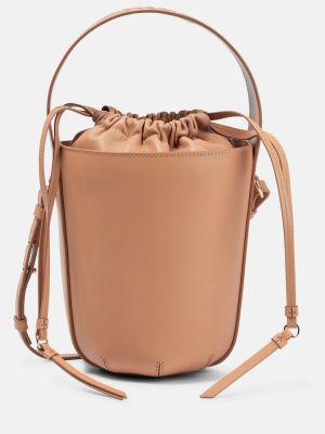 Lær mini bag Chloe beige