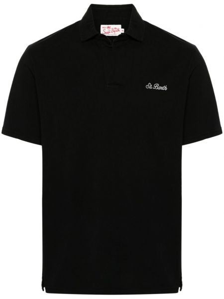 Medvilninis polo marškinėliai Mc2 Saint Barth juoda