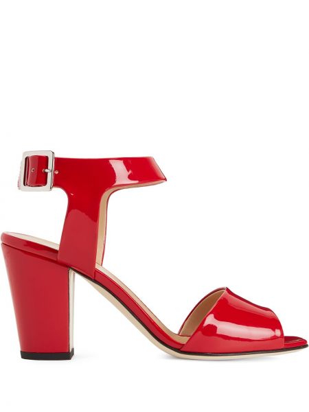 Sandalias con tacón Giuseppe Zanotti rojo