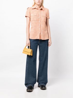Tweed hemd Chanel Pre-owned orange