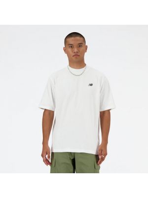 T-shirt en coton oversize New Balance blanc