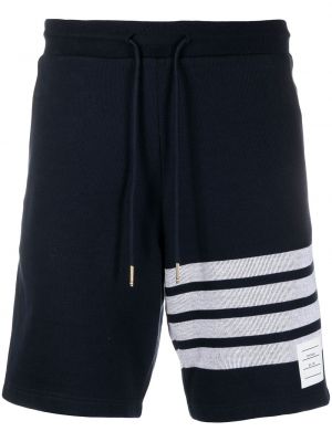 Pantaloni scurți cu dungi Thom Browne albastru