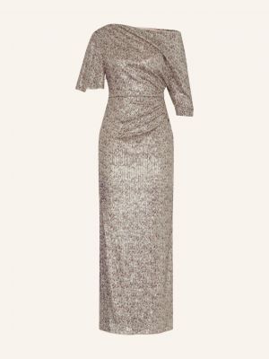 Sukienka wieczorowa z cekinami Diane Von Furstenberg srebrna