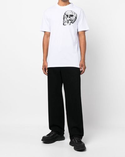 T-shirt mit print mit rundem ausschnitt Philipp Plein weiß