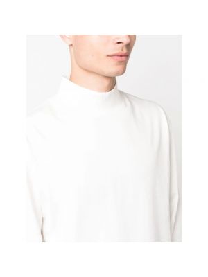Camiseta de manga larga con cuello alto manga larga Erl blanco