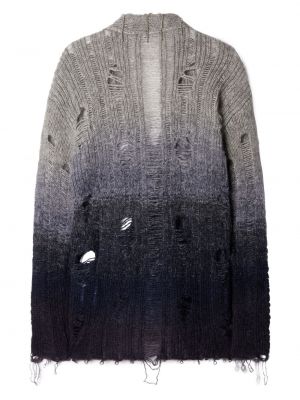 Mohair distressed strickjacke Off-white