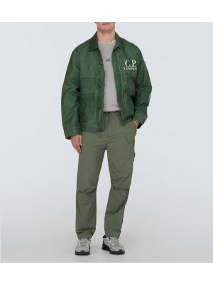 Ľanová bunda C.p. Company zelená