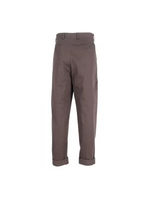 Pantalones de algodón Hermès Vintage marrón