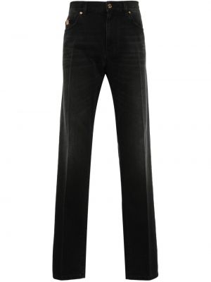 Straight fit džíny Versace černé